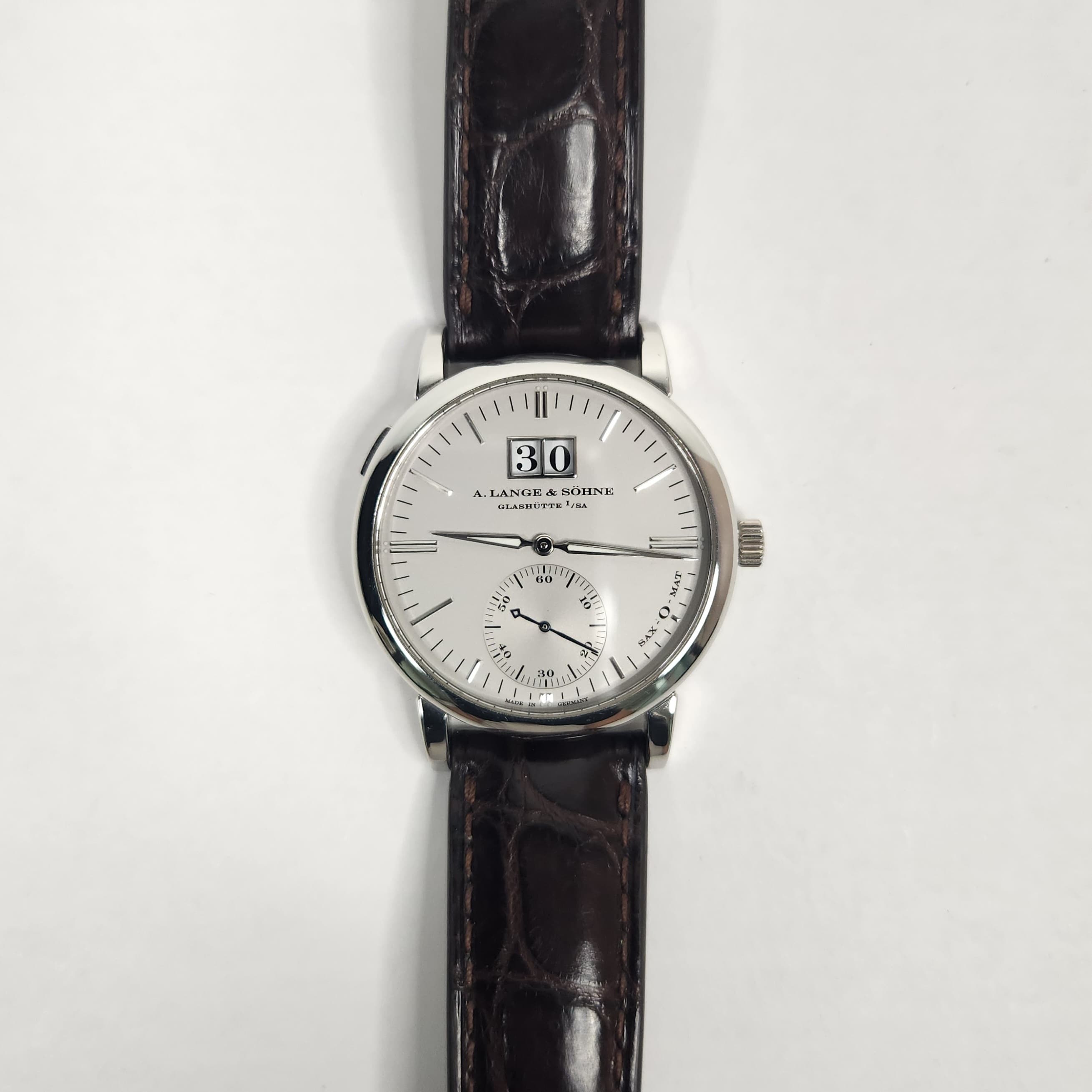 랑에 운트 죄네 랑에매틱 18k 화이트골드