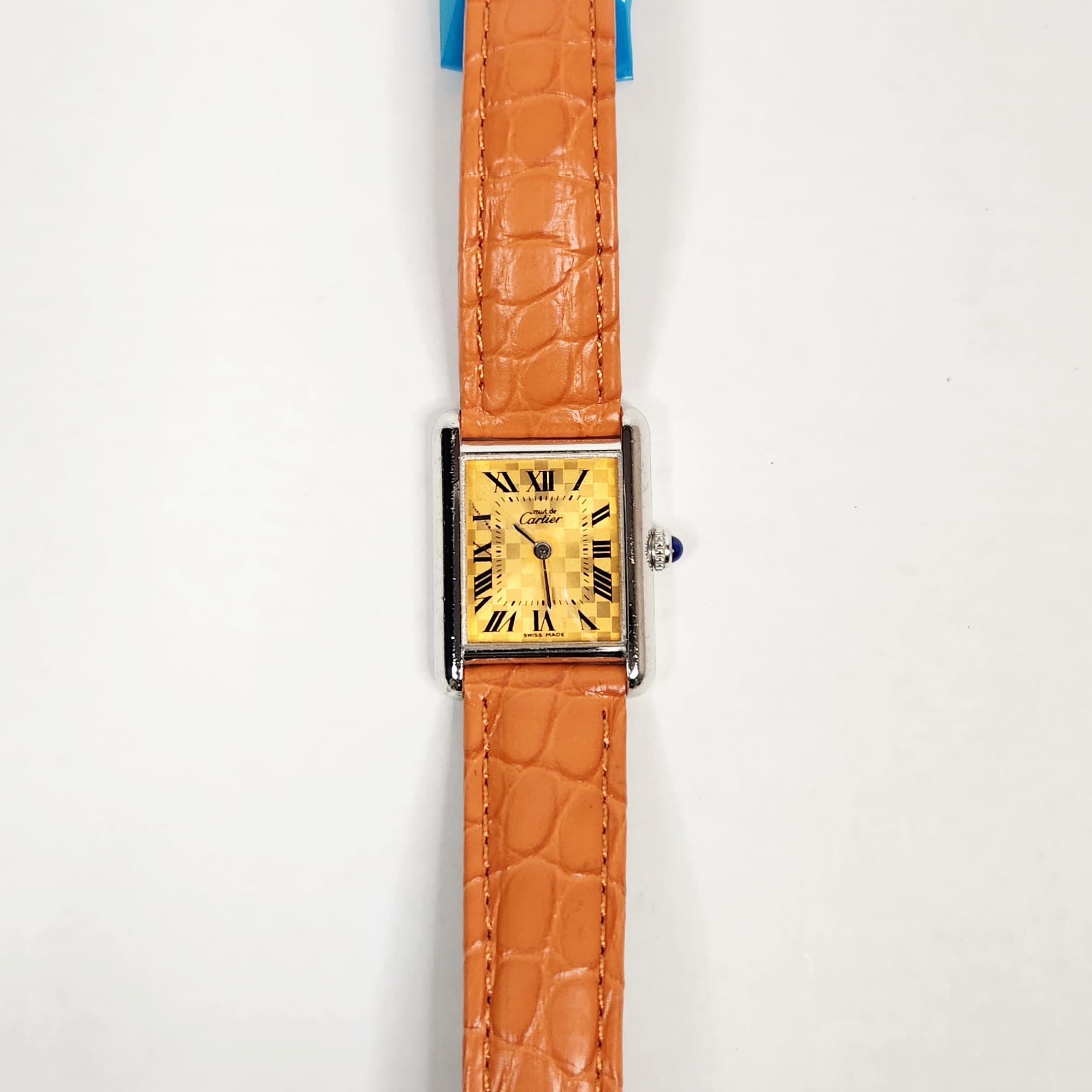 까르띠에 탱크머스트 W1017654 체크오렌지 (공식 오버홀)