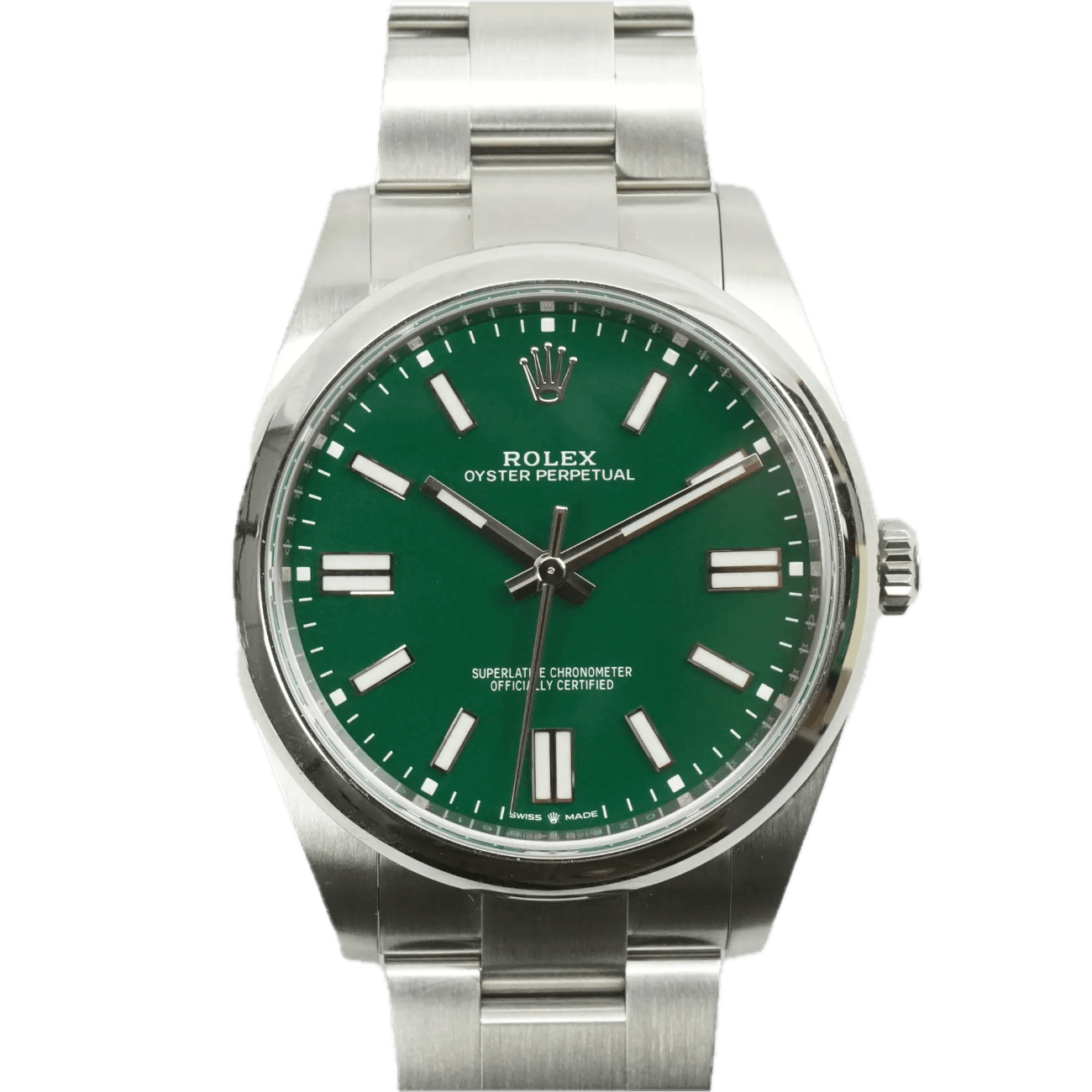 롤렉스 오이스터 퍼페츄얼 124300 그린 36mm