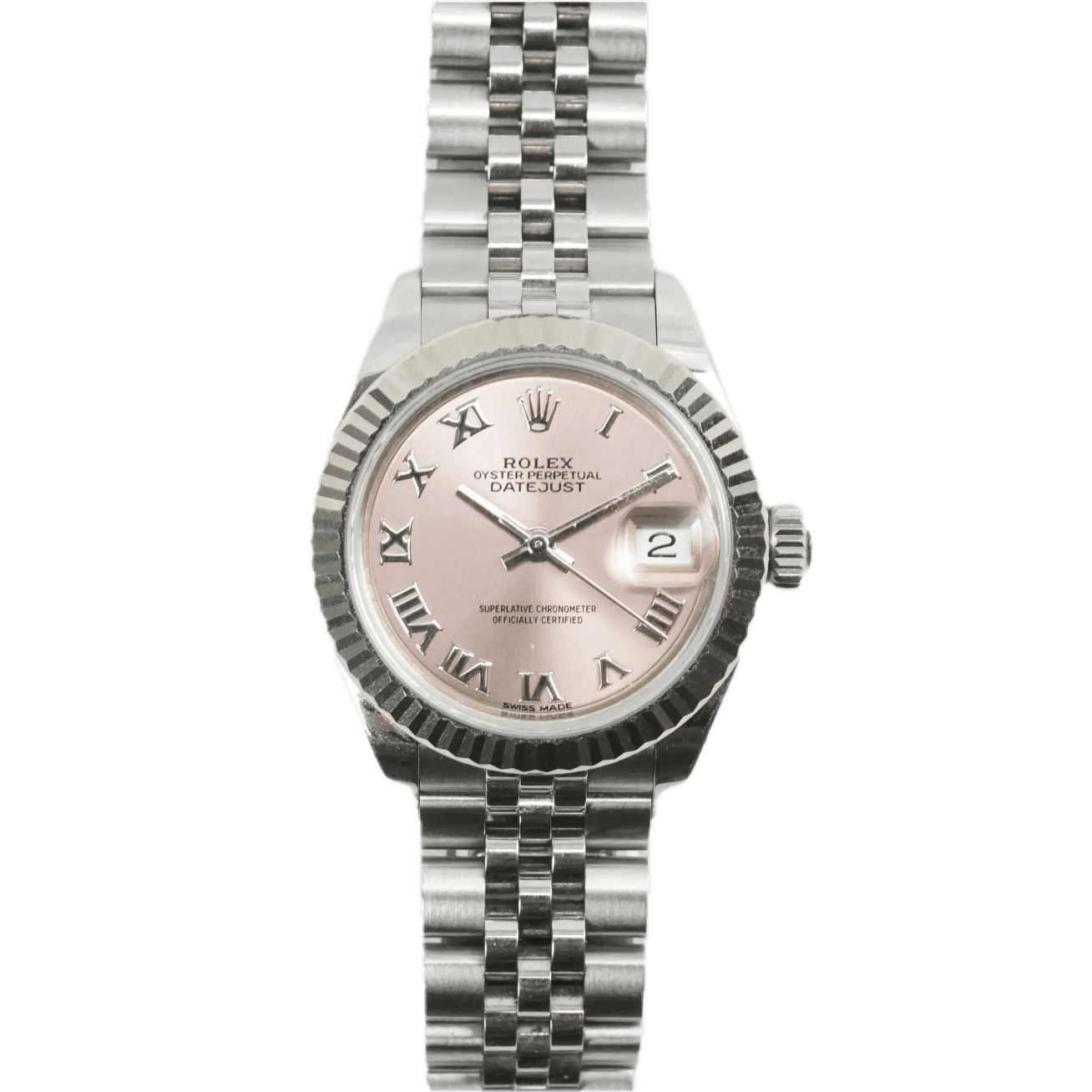 롤렉스 레이디 데이저스트 279174 화이트골드 핑크 다이얼