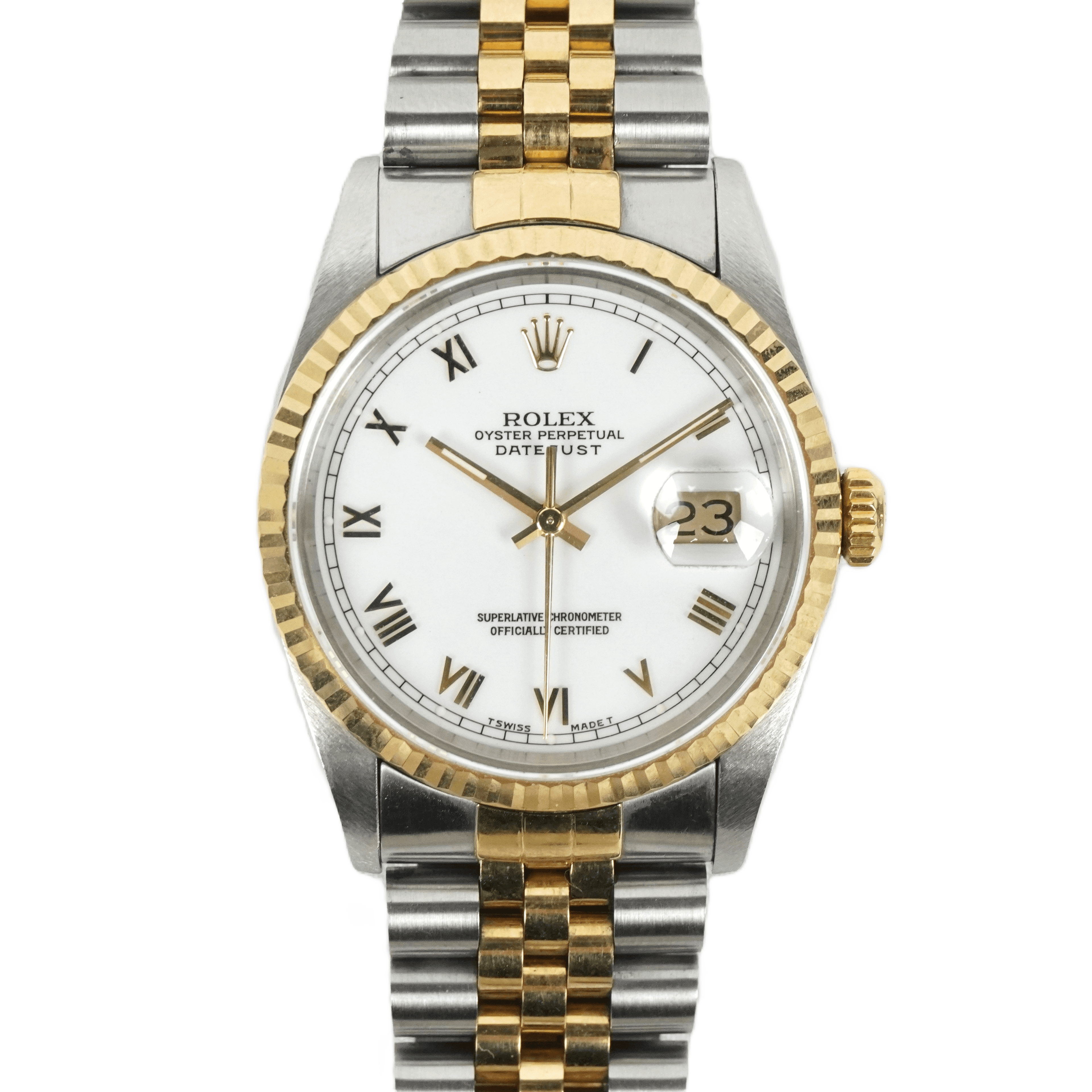 롤렉스 데이저스트 16233 콤비 화이트 로만